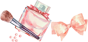 コスメとリボン